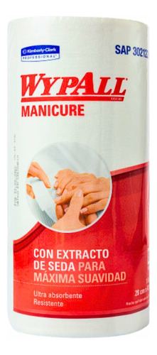 Caja Paños Manicure Wypall  X 6 Rollos De 88 Paños