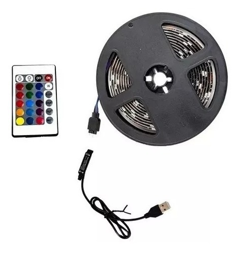 Tira Luz Led Rgb Control, Cable Usb Pc Gamer, Potente Igwt