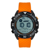 Relógio Speedo Masculino Digital Preto/laranja 15089g0evnv1