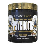 Suplemento En Polvo Insane Labz  Psychotic Gold Cafeína Sabor Puñetaso Azul En Pote De 203g