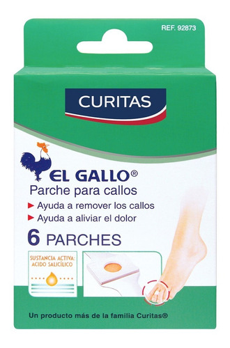 Caja Parches Para Callos El Gallo Curitas 6 Unidades