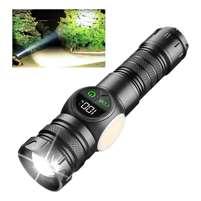Anstar06 Lámpara Táctica Led 120000 Lúmenes Led Linterna Ultra Potente Con 9 Modos De Iluminación Solaura | Meses sin interés