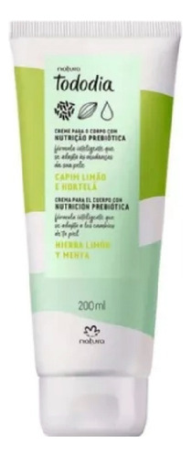 Crema Natura Tododía Hierba Limón Y Menta Por 200 Ml