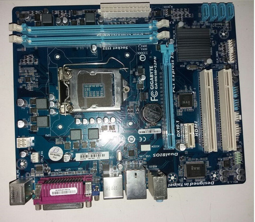 Placa Mãe Gigabyte Ga- H61m- S2ph 1155 Ddr3+ Espelho  Cooler