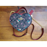 Bolso Hombro Bandolera Crossbody Corazón Marrón Café, Dama