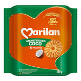 Biscoito Amanteigado Coco Marilan Pacote 280g