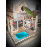 Papagaio Calopsita Playground Parquinho Brinquedo Louro Loro