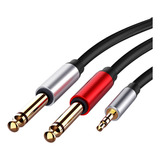 Cable De Audio Con Adaptador Doble De 3,5 Mm A 6,5 Mm, 3,5 A