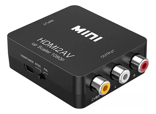 Adaptador De Convertidor De Audio Y Video Tv Hdmi A Rca 1080