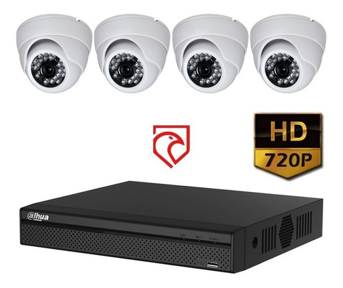 Kit Dvr 4c Seguridad Dahua Xvr1a04 720p + 4 Cam 1mp Martinez