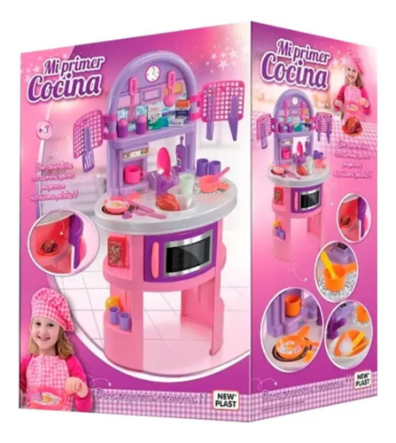 Mi Primer Cocina Set Infantil Accesorios Juguete New Plast