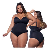 Maiô De Compressão Plus Size Com Bojo Praia Piscina Verão