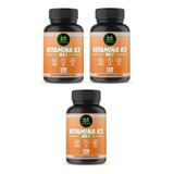 Kit 3 Vitamina K2mk7 Menaquinona7 Pura 100mc 360 Cápsulas