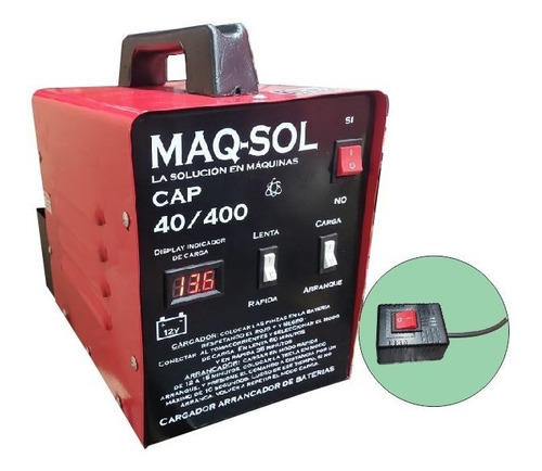 Cargador Arrancador Maqsol Cap 40/400 12v Voltímetro