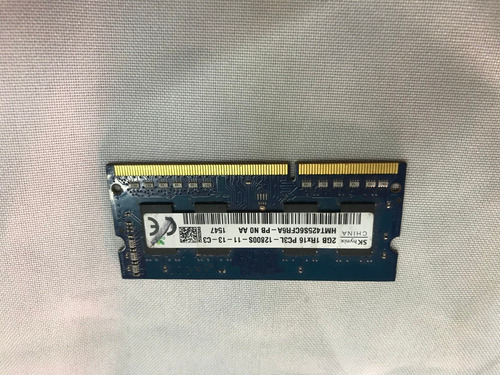 Memoria Ram Sk Hynix 2gb 1rx16 Pc3l-12800s Hmt425s6cfr6a