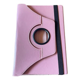 Capa Tablet A8 T290 T295 Couro Sintético Rosa Giratória 360°