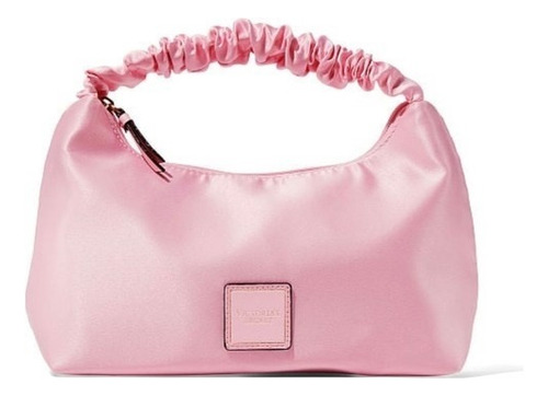 Bolsa De Mão-necessaire Victoria's Secret  Acetinada Rosa