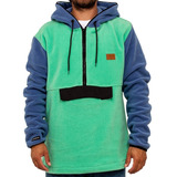 Buzo De Hombre Quiksilver Canguro Clean Coasts Cb Anorak