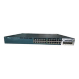 Switch Cisco 3560x 24 Portas + C3kx-nm-1g + 2 Fontes Ac