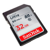 Memoria Sdhc 32gb Sandisk Ultra 48mbs C10 Uhs-1 Sony Full Hd