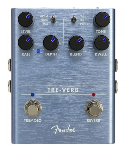 Fender Tre-verb Pedal De Trémolo Y Reverb Para Guitarra