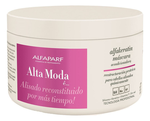 Alta Moda Alfakeratin Máscara Acondicionadora 300g  