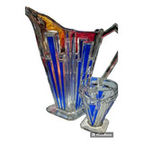 Jarra Con Vaso Art Deco