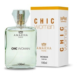 Perfume Feminino Chic Woman Amakha Paris 100ml Bolso Bolsa