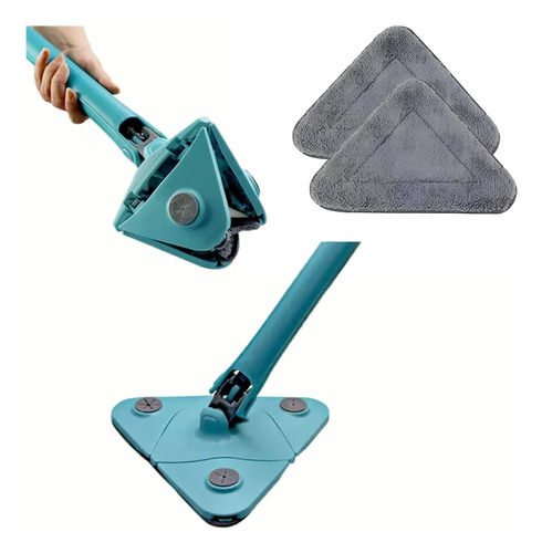 Mop Esfregão Rodo Mágico Triangular Giratório Com Refil Top