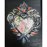 Corazón Mexicano Hecho A Mano, Artesanía Deco. Regala Amor