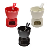 Mini Rechaud Fondue Em Porcelana - 400ml [para 2 Pessoas]