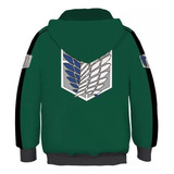 Ea Attack On Titan 3d Halloween Niños Cosplay Sudadera