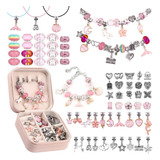 Kit Para Hacer Pulseras, Suministros Para Hacer Joyas, Rosa