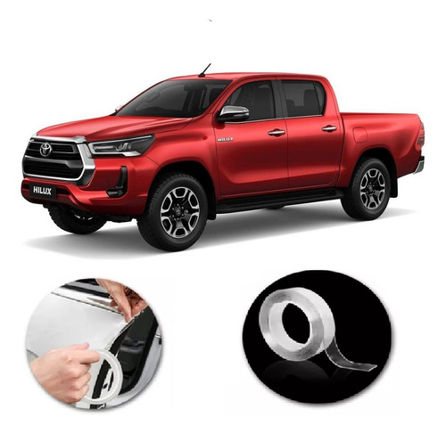 Salva Puerta Toyota Hilux 2017 Rollo Autoadhesivo 5mx20mm