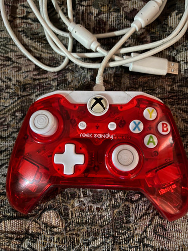 Control Xbox One Rojo Traslúcido Rock Candy Leer Descripción