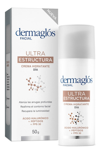 Crema Dermaglós Hidratante Día Fps30 Ultra Estructura X50g