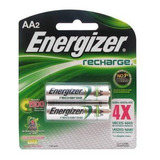 Pilha Recarregável Aa 1400mah Energizer Cartela C/ 2 Pilhas