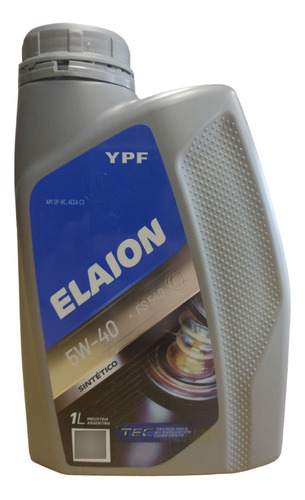 Aceite Ypf Elaion Fs 540 Sintetico 5w-40 1 Litro