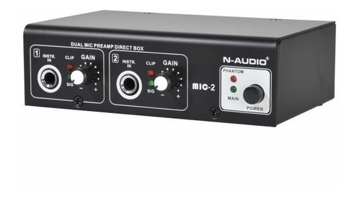 Preamplificador N-audio Mic2 Phantom Power 2 Canales