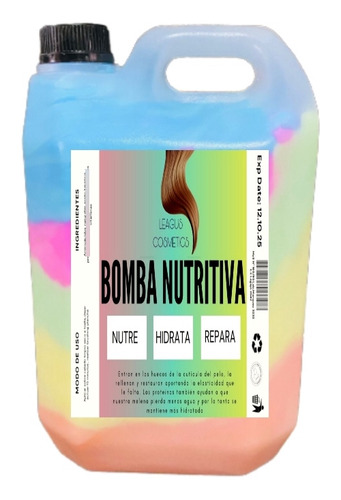 Baño De Crema Bomba Nutritiva Capilar 5 Kilos