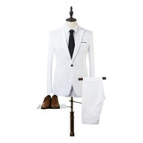 Blazer De Boda De Fiesta Slim-fit De Tres Piezas For Hombre