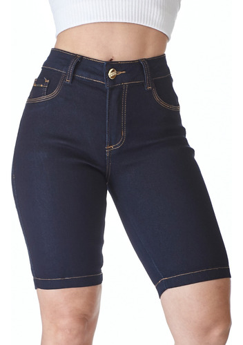 Shorts Jeans Cintura Alta Com Lycra Para O Verão 36 Ate 54