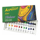 Set Acrilico Tiziano 12 Ml * 12 Tubos