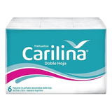 Carilina Pañuelo Descartable Doble Hoja, Pack Por 6 