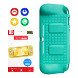 Case Capa Tpu Nintendo Switch Lite+ Pelicula Vidro+ 4 Grips