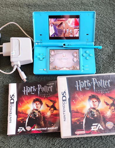 Nintendo Dsi Light Blue + 1 Jogo Harry Potter Original