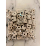 100 Cubos Dados Letras Madera 1cm. Nuevos!!