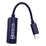 Adaptador Tipo C Para Carregamento Tipo C E Fone Usb-c