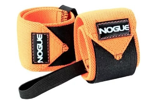 Munhequeira Nogue Orange Neon Crossfit Pullup Powerlifting