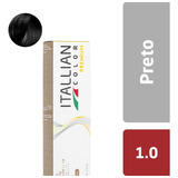  Coloração Itallian Color Premium 60g | Itallian Hairtech Tom 1.0 Preto